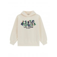 GUESS μπλούζα φούτερ J5YQ06KA6R4-/G012 λευκή